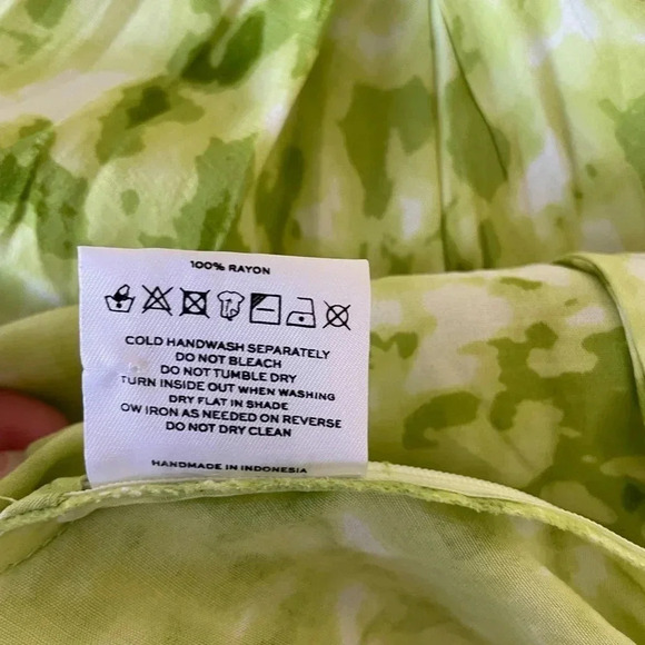 Faithfull the brand Arianne Roos green mini dress in lime - Picture 15 of 15